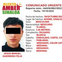 Localizan a Jesús Manuel, adolescente de 15 años reportado desaparecido en Los Mochis
