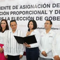 Reciben constancias de mayoría en Aguascalientes, Zacatecas y Quintana Roo