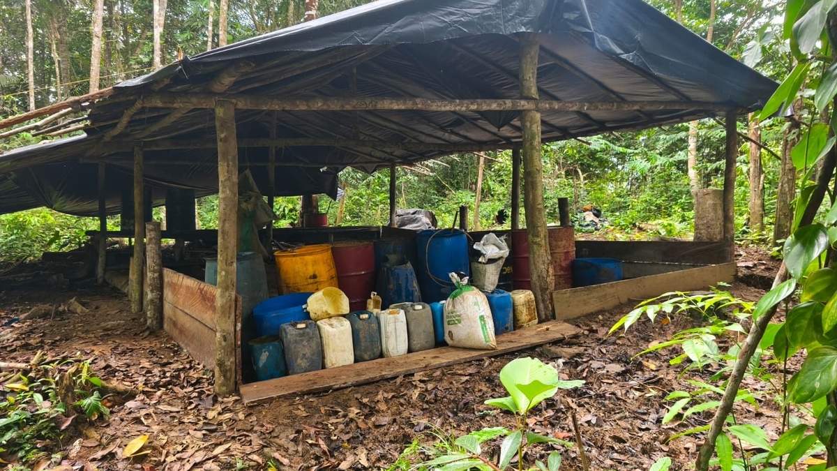 El narcolaboratorio en la Sierra Tarahumara