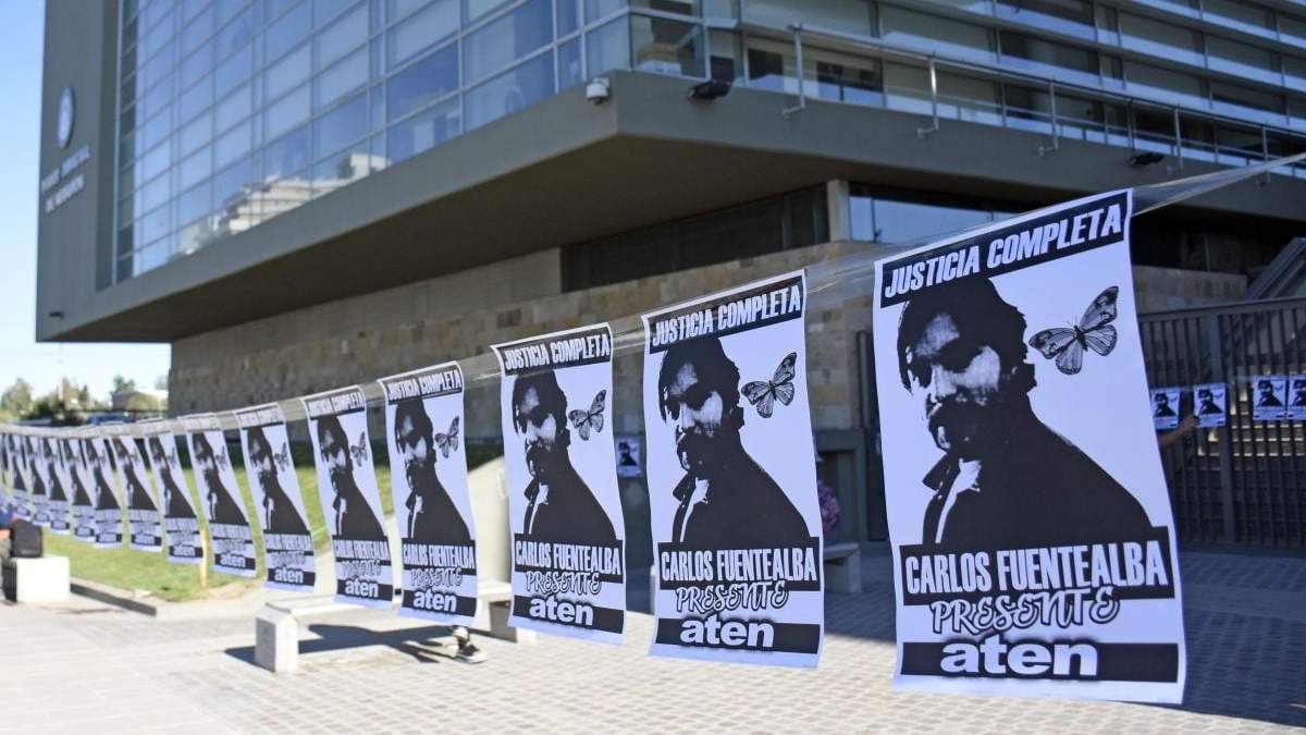 ATEN en reclamo de justicia por el caso Fuentealba. Fuente: (Twitter)