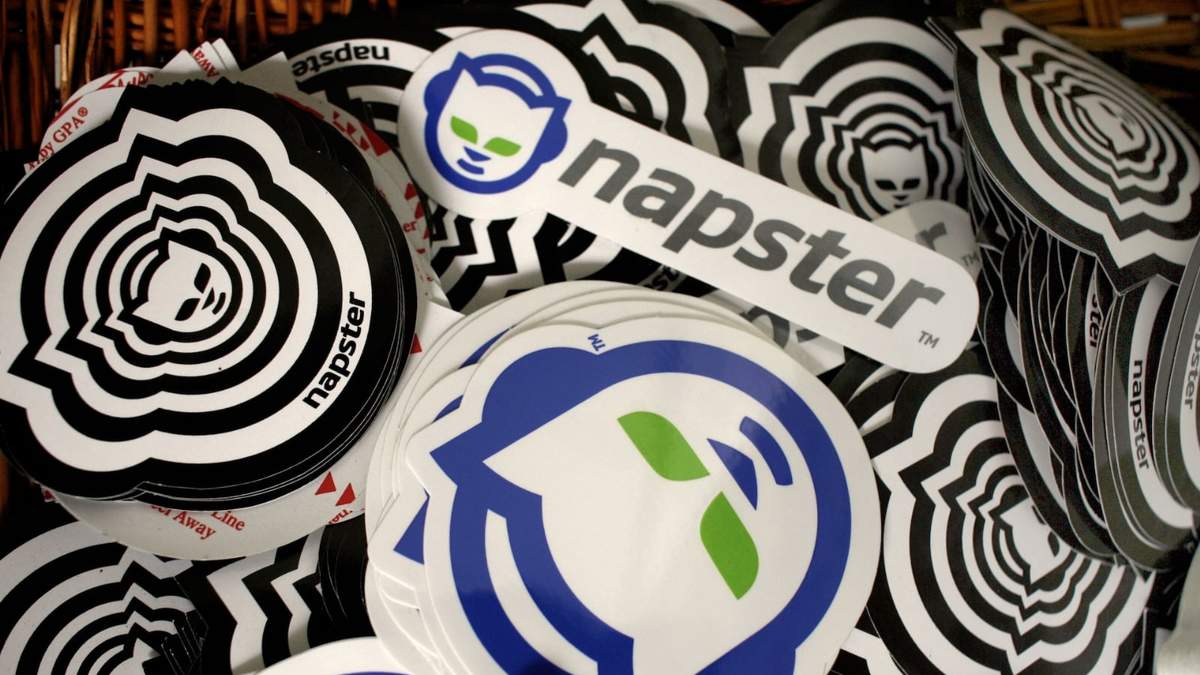 Adhesivos promocionales de Napster
