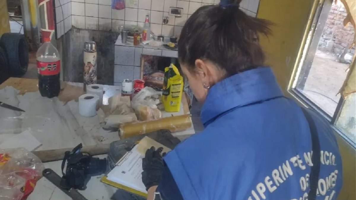 El allanamiento en el domicilio de calle Merlo, se realizó tras una denuncia por usurpación. Fuente (Neuquén Informa)