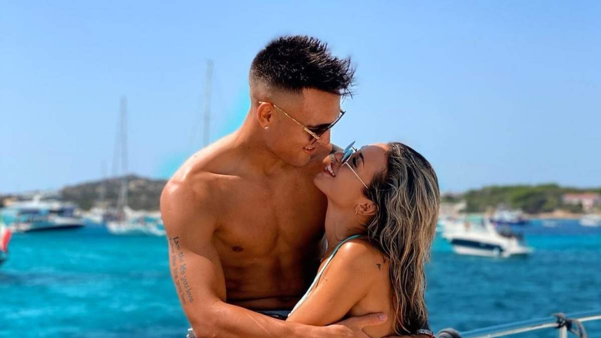 Agustina Gandolfo y Lautaro Martínez. Fuente: (Instagram)