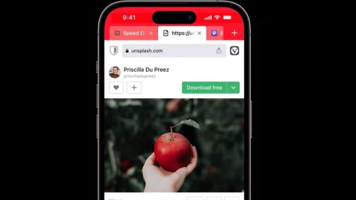 Navegador Vivaldi para iOS
