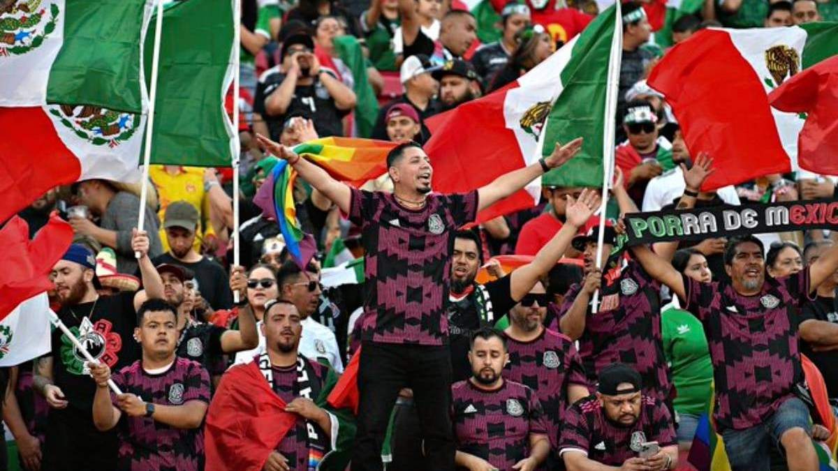 Aficionados de la selección mexicana