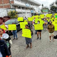 Protesta y bloqueos en Cuernavaca por asesinato de Luis Ángel, presuntamente a manos de policía