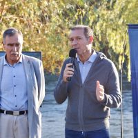 Gutiérrez anunció que la obra del paseo costero en Centenario comenzará en abril