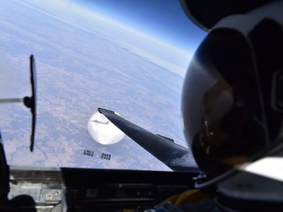 La foto que sacó el Ejército americano sobre los globos espías chinos