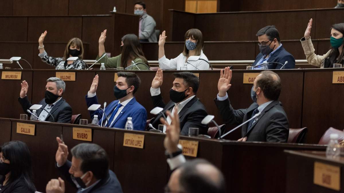 La norma fue aprobada en general en Legislatura del Neuquén, con 31 votos. Fuente: (Twitter)