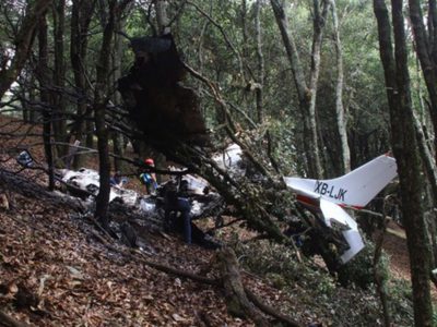 Desplome de avioneta en Tlajomulco deja dos muertos