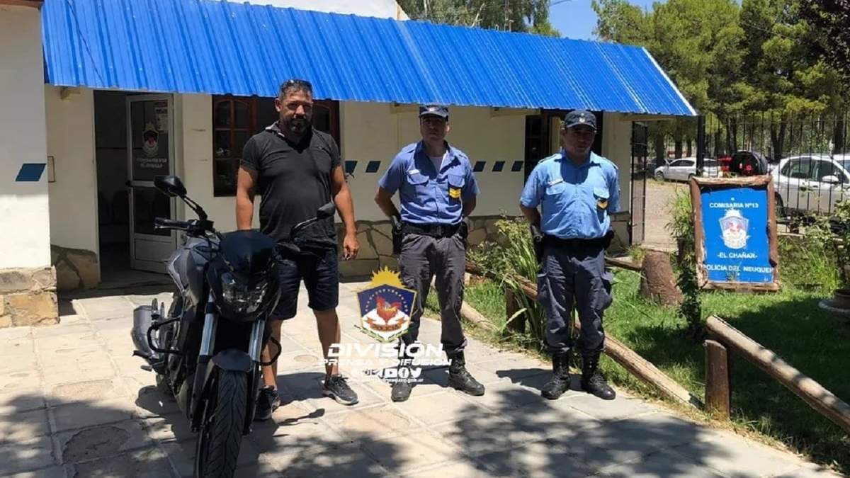 Dos motos fueron recuperadas en El Chañar. Fuente: (Policía de Neuquén)