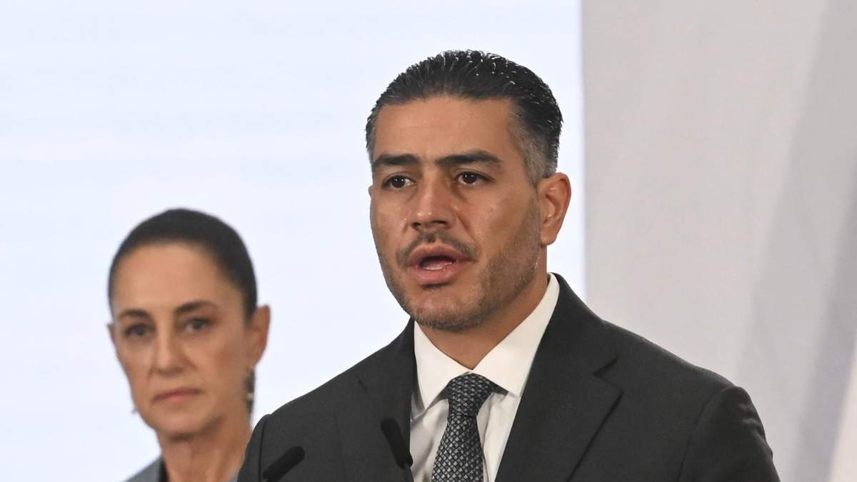 El secretario de Seguridad y Protección Ciudadana (SSPC), Omar García Harfuch, en conferencia