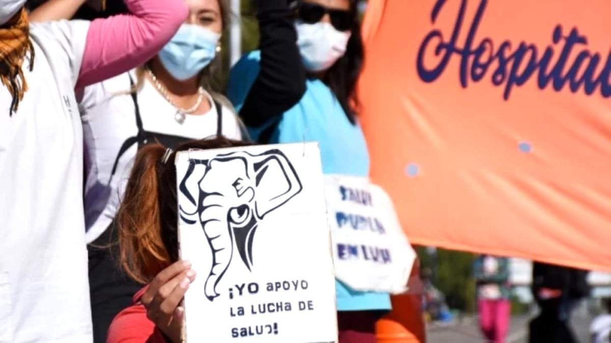 Los "elefantes", trabajadores de salud autoconvocados