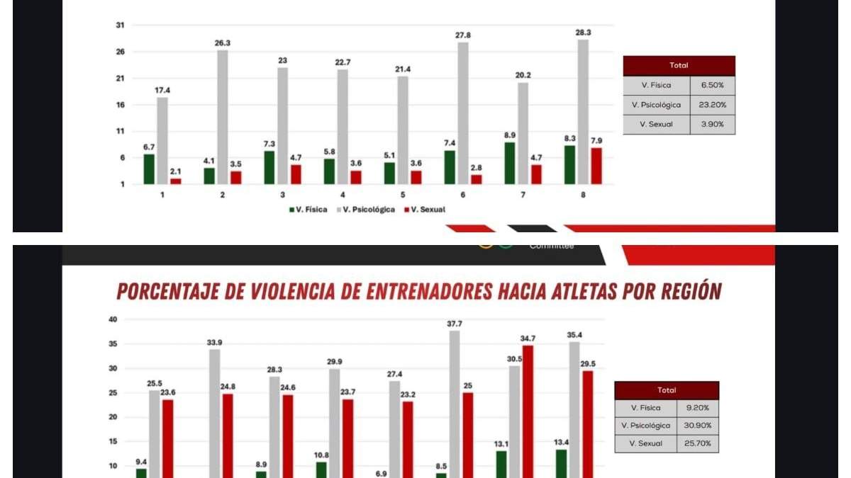 Parte de los resultados preliminares del estudio "Violencia interpersonal en el deporte"