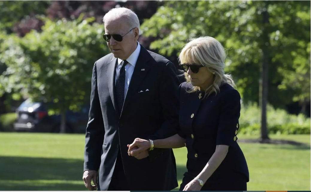 El presidente de Estados Unidos, Joe Biden, y su esposa Jill