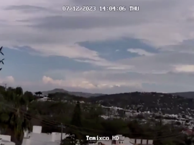 Así se escuchó en Morelos el estruendo por el temblor (Video)