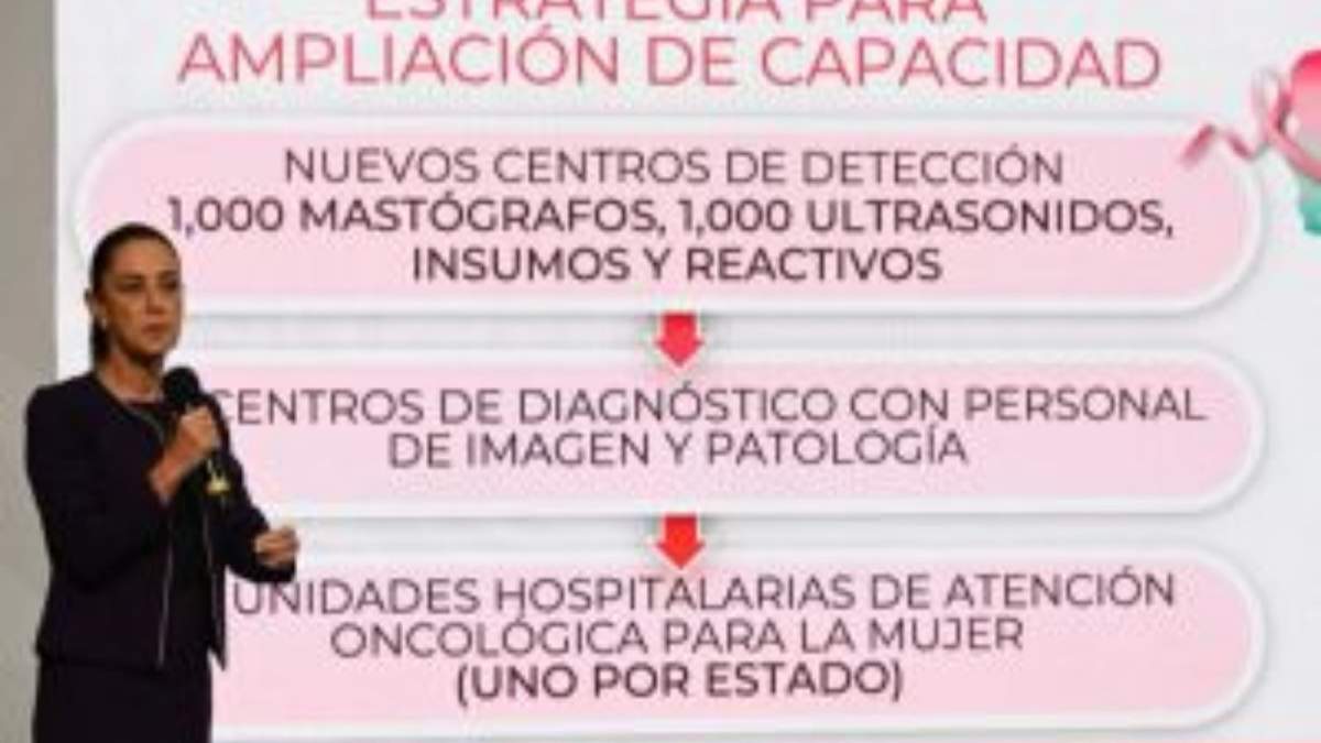 Sheinbaum presentó estrategia contra cáncer de mama
