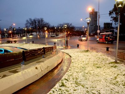 Volvió la nieve: afectó algunas localidades del Alto Valle