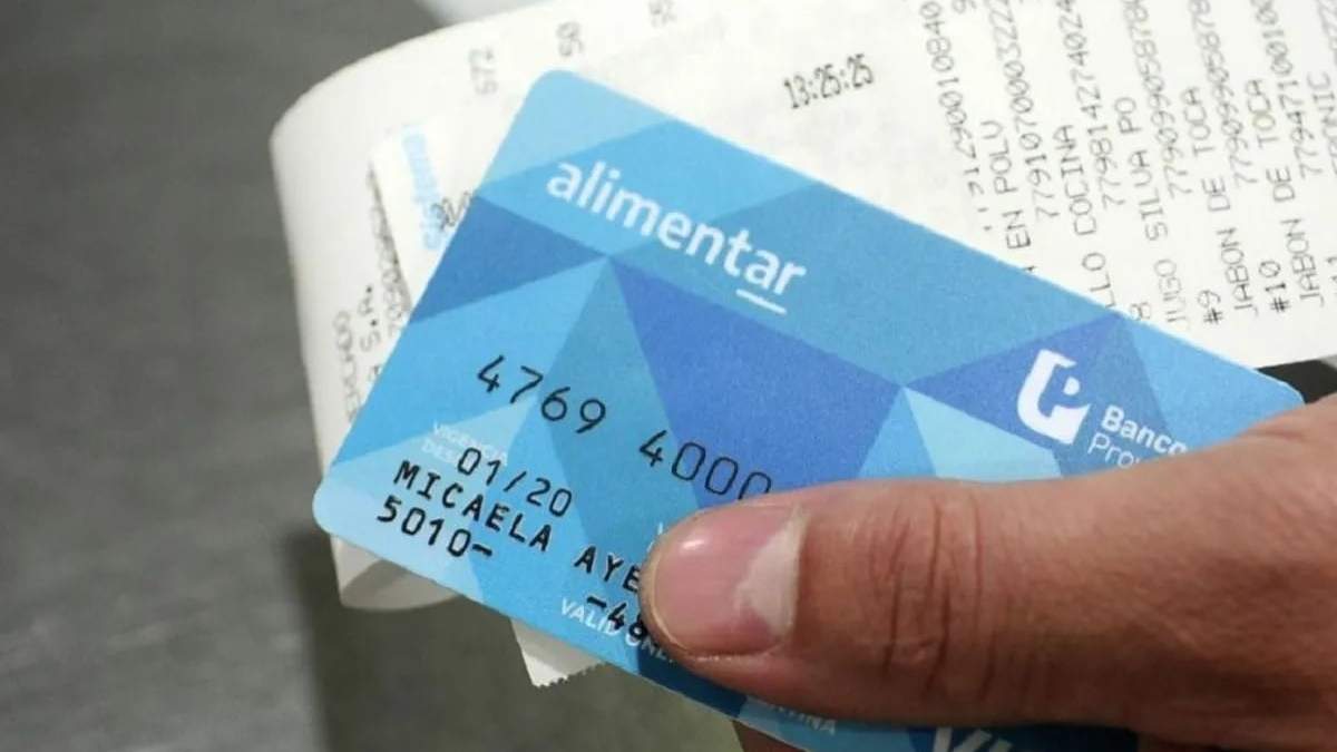 Tarjeta Alimentar. Fuente: (Twitter)
