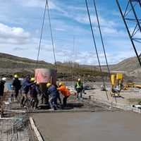 Empezó el hormigonado del nuevo puente de La Rinconada: la obra tiene un avance del 80 por ciento