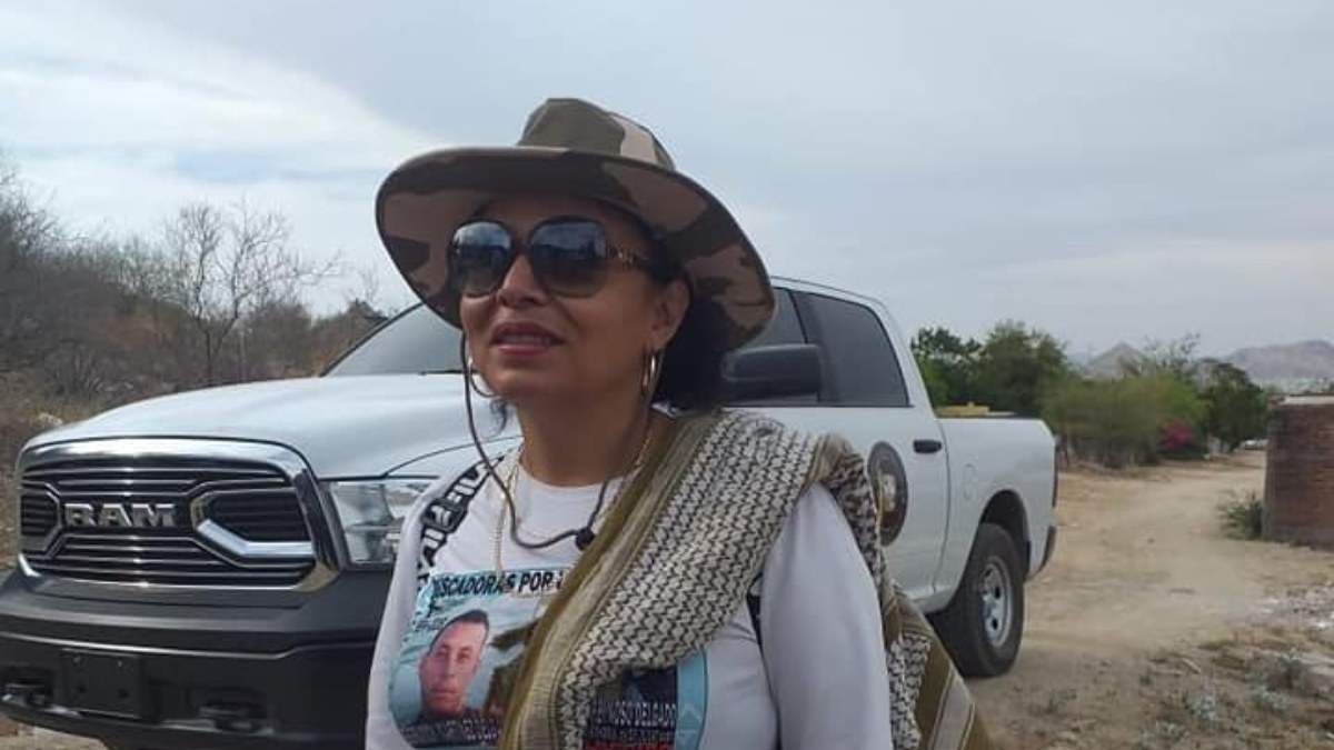 La líder del colectivo Buscadoras por la Paz de Hermosillo, Sonora, Cecilia Delgado Grijalva