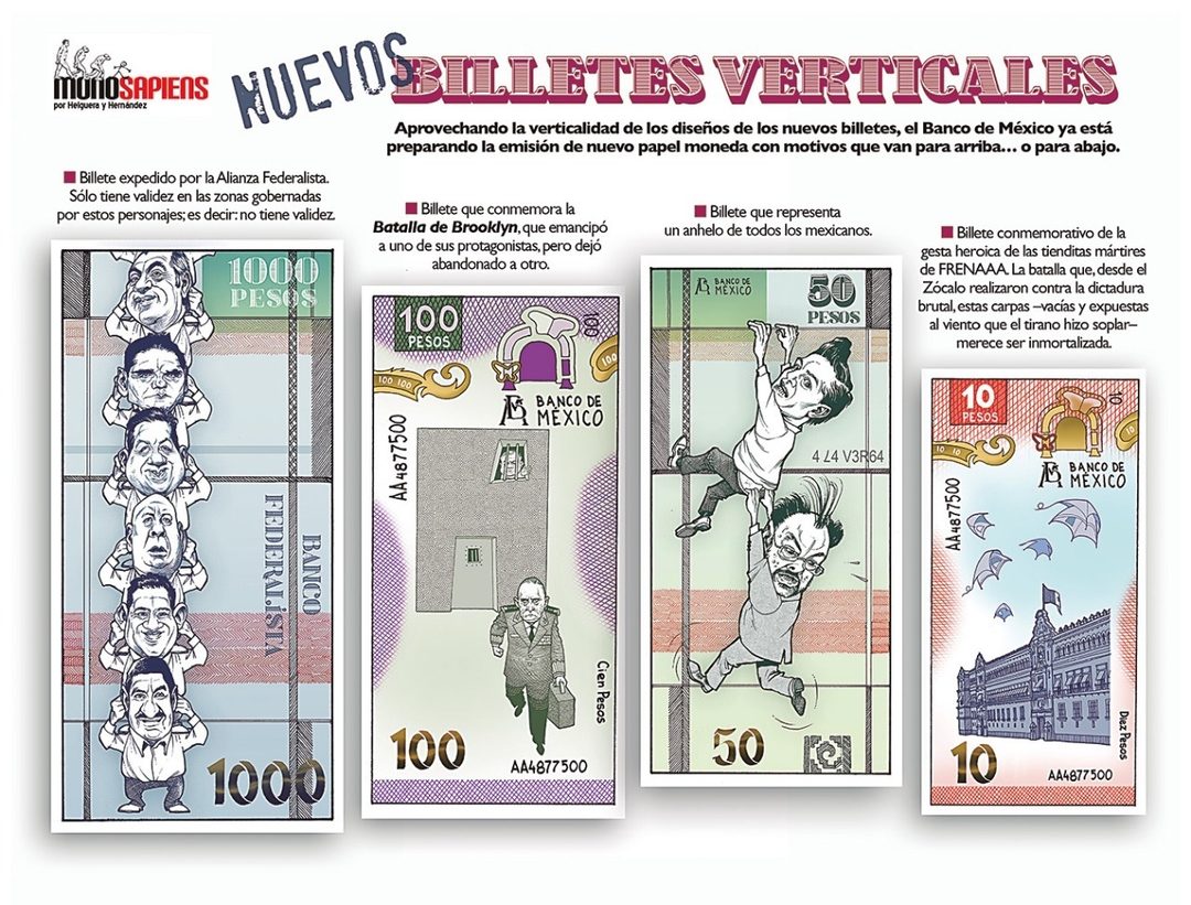 monosapiens helguera hernandez nuevos billetes verticales