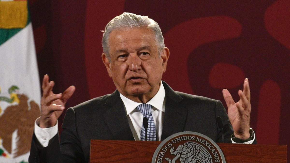 El presidente durante su conferencia matutina