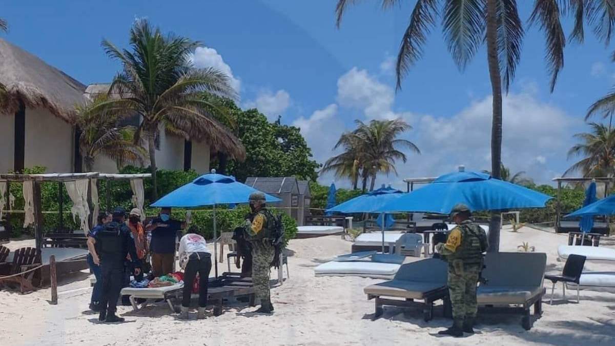 La zona de camastros donde ocurrió la balacera