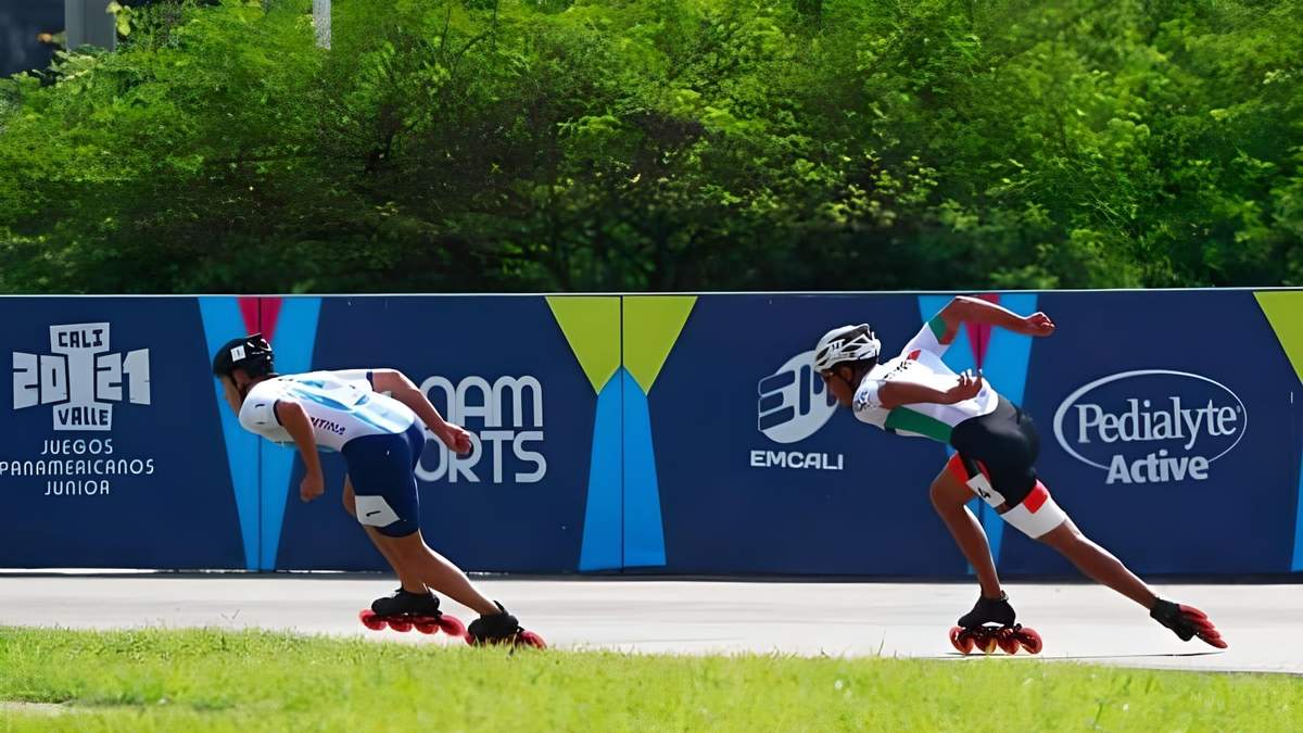 Francisco Reyes Petrelli durante la competencia de hoy. Fuente: (@DeportesAR)