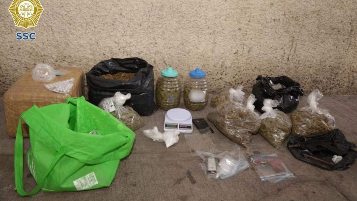 La droga decomisada