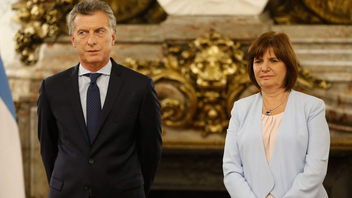 El expresidente de la Nación, Mauricio Macri y la exministra de Seguridad, Patricia Bullrich. Fuente: (Twitter)
