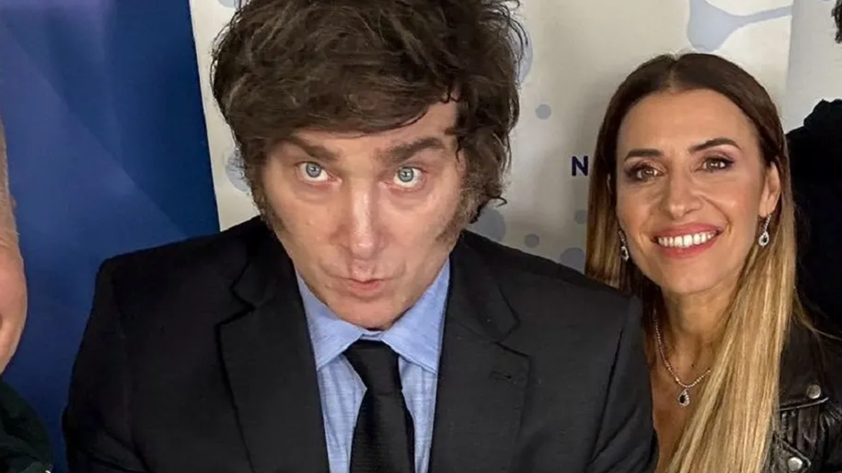 La periodista y el Presidente se cruzaron en Neura.