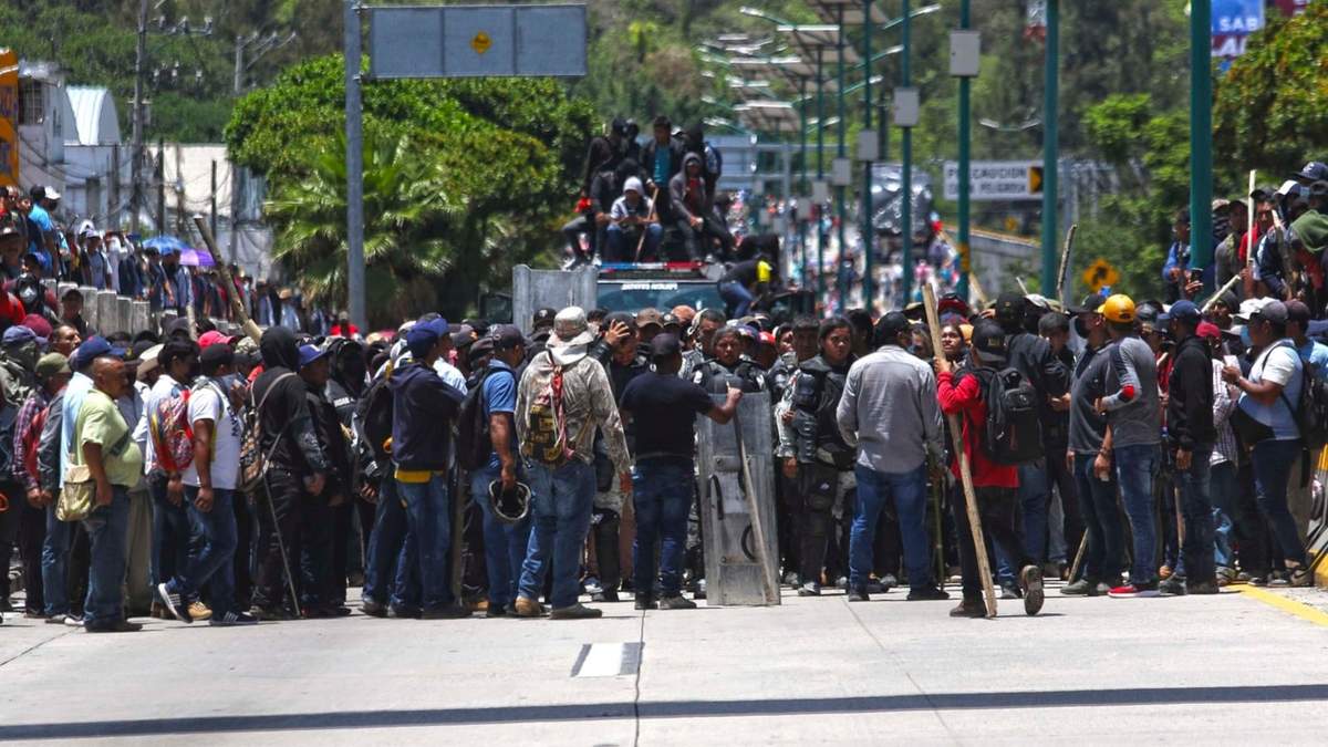 Movilización en Chilpancingo para liberar a "El Topo"