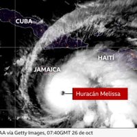 El huracán Melissa toca tierra en Jamaica
