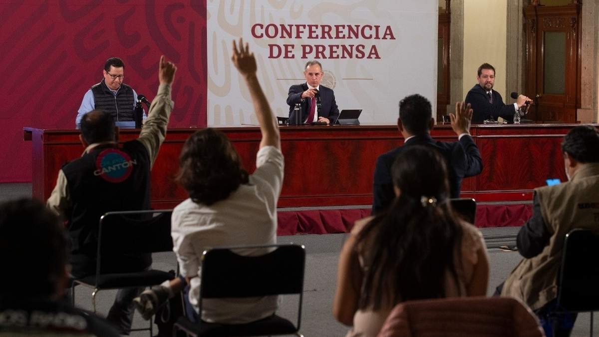 Reporte diario de la Secretaría de Salud de México. Fuente: (Twitter)
