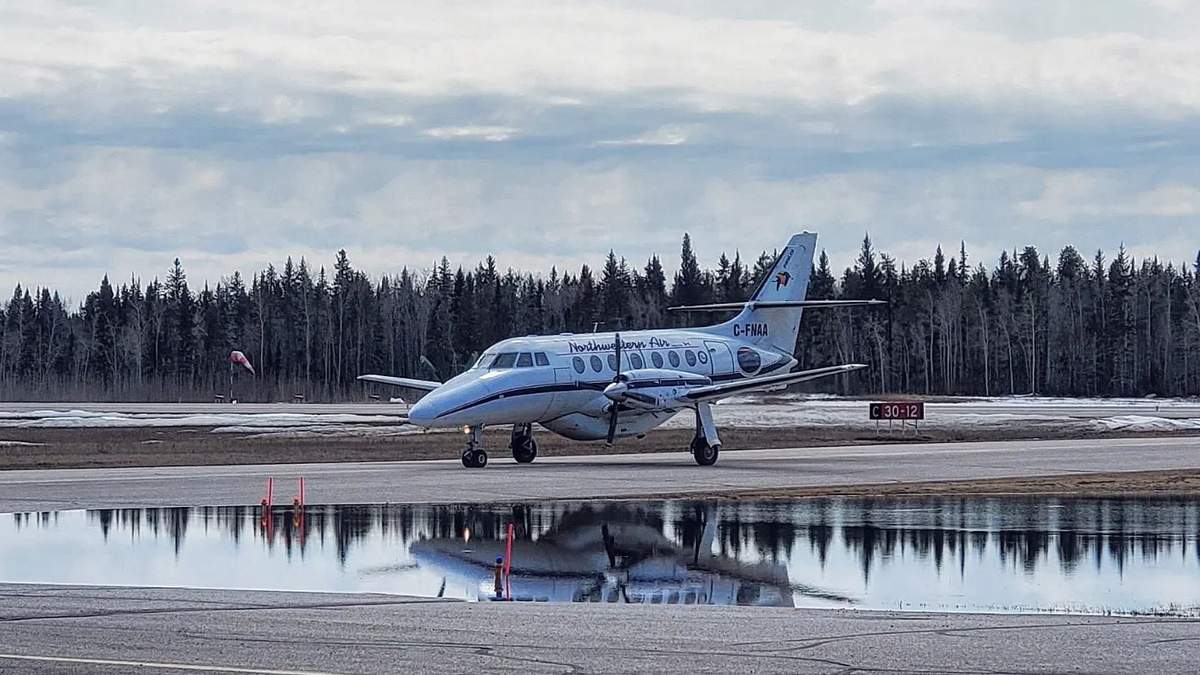 Un avión de Northwestern Air, aerolínea de Canadá