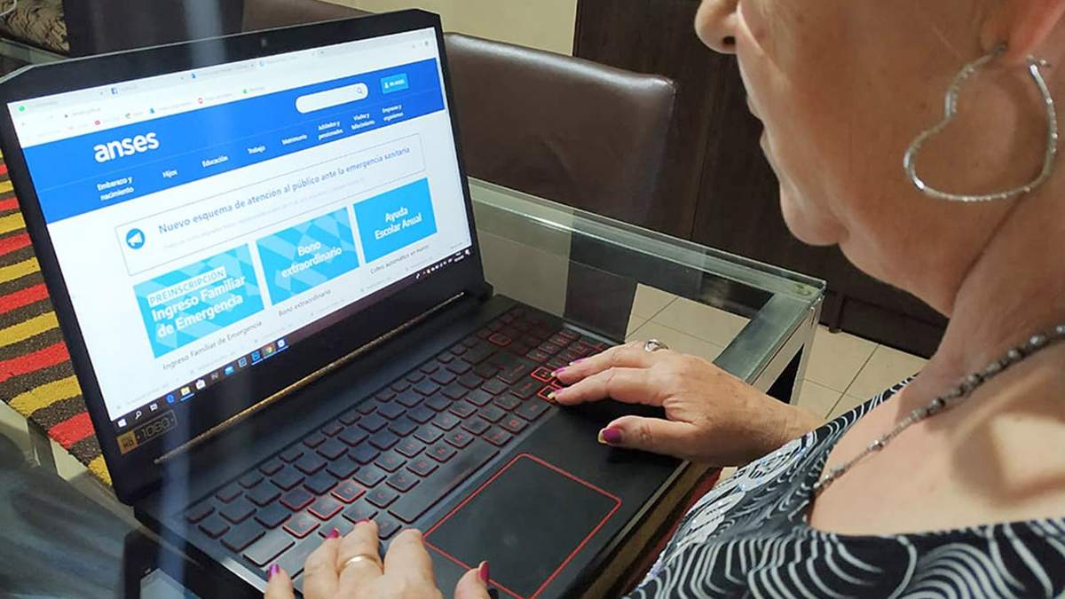 Página web de la ANSES. Fuente: (Twitter)