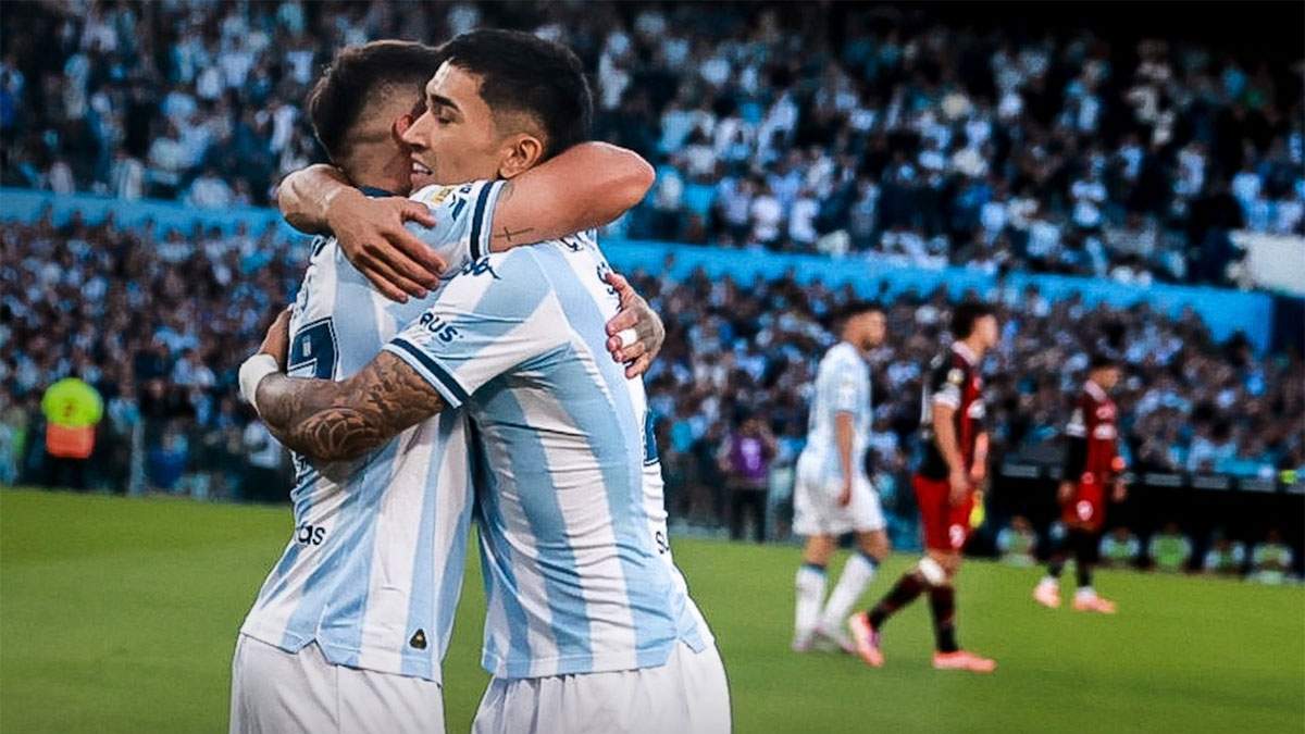 Buen gol de Santiago Solari para Racing. El puntano, ex Gimnasia de Mendoza, rinde en la Academia