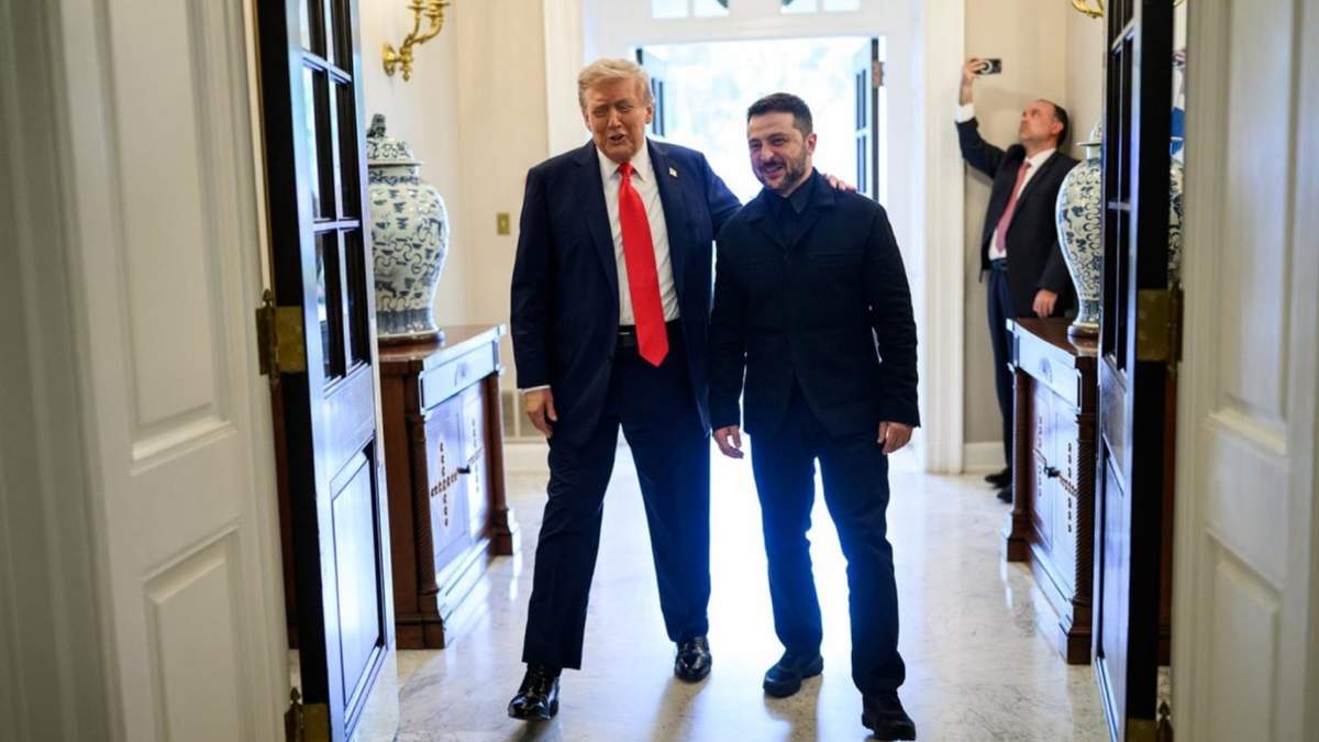 Donald Trump y el mandatario ucraniano, Volodimir Zelenski