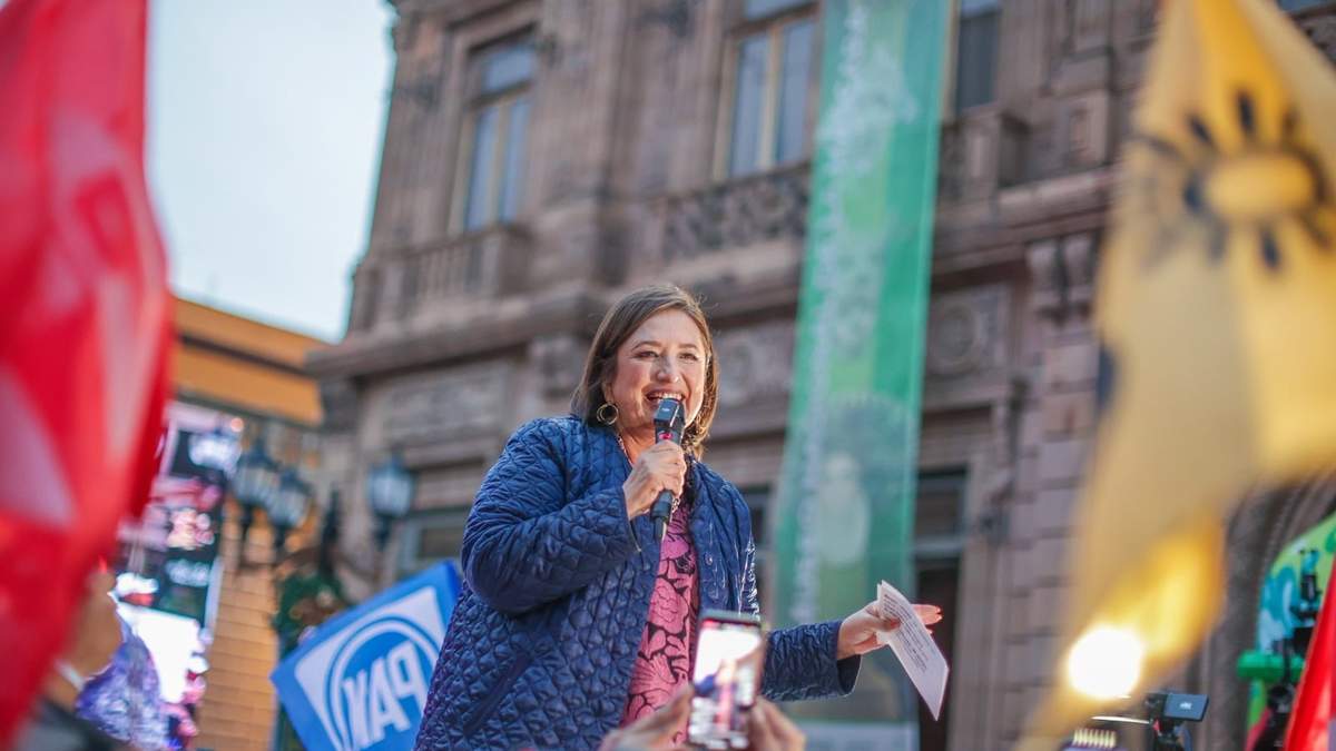 Xóchitl Gálvez Ruiz en campaña en SLP