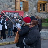 En Bariloche se realizó una marcha en apoyo a la comunidad mapuche