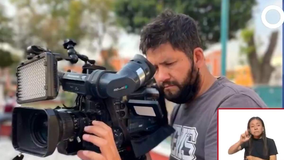 El camarógrafo de Canal Once, Dante Gutiérrez Reyes