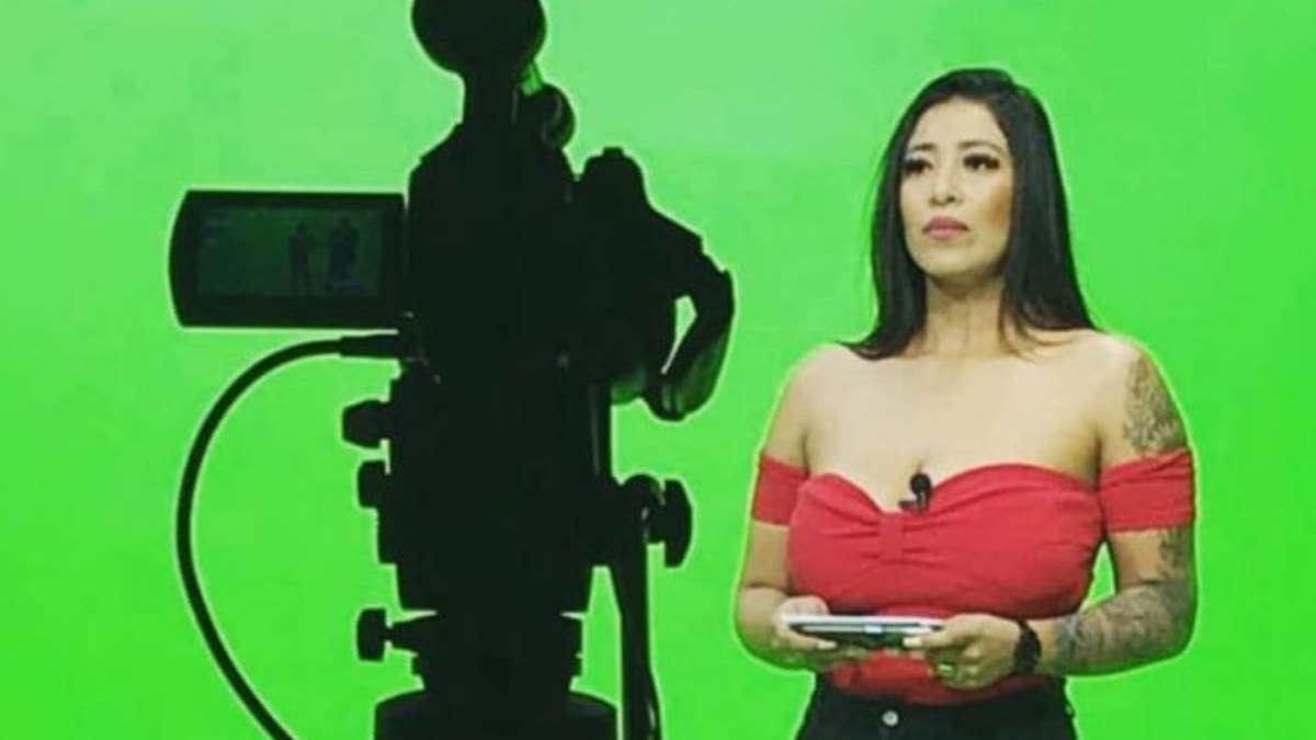 La conductora de televisión, Michell Pérez Tadeo, conocida como Michell Simón