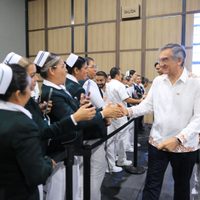 Celebra Américo Villarreal a cerca de 3 mil profesionales de la enfermería en Tamaulipas