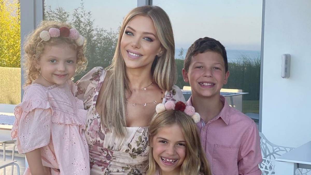 Evangelina Anderson y sus hijos. Fuente: (Instagram)