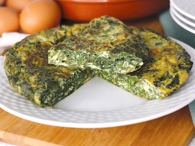 No te compliques la cena: hacé esta rica tortilla de espinaca en menos de 10 minutos y con solo 5 ingredientes