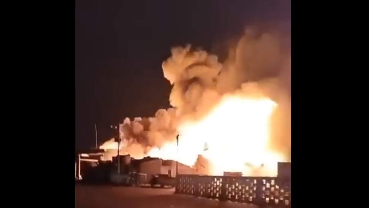 El incendio en la Central de Abasto de Toluca