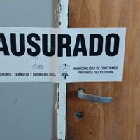 La municipalidad de Centenario evalúa el estado del corralón luego de que ATE cesó con la toma del lugar