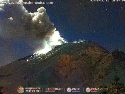 El Popocatépetl aumenta su actividad y lanza ceniza a estos municipios de Puebla