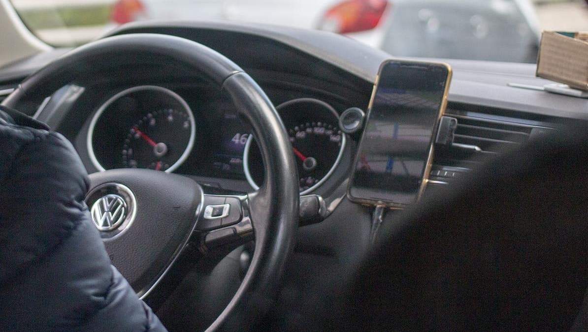 Un conductor de Uber